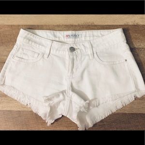 White Guess shorts